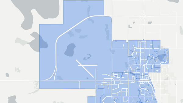2019 Grande Prairie poll map