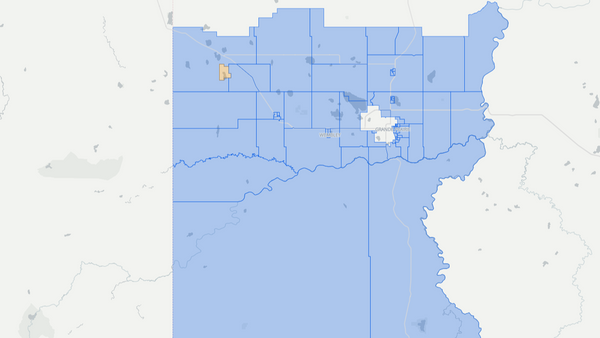 2019 Grande Prairie-Wapiti poll map