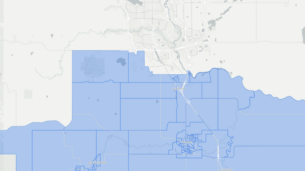 2019 Highwood poll map