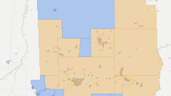 2019 Lesser Slave Lake poll map