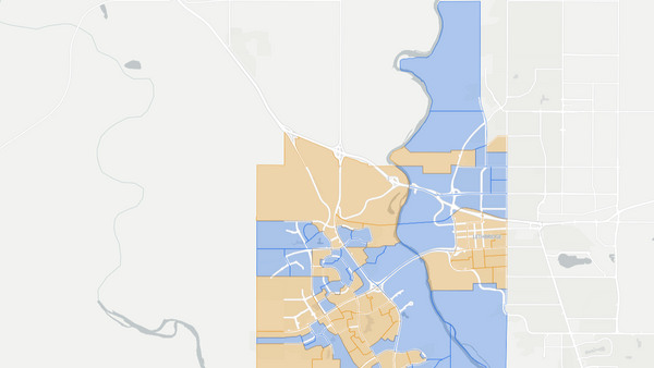 2019 Lethbridge-West poll map