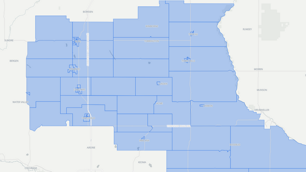 2019 Olds-Didsbury-Three Hills poll map