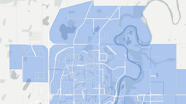 2019 Red Deer-North poll map