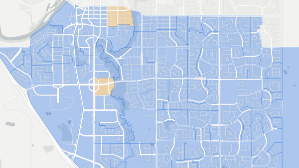 2019 Red Deer-South poll map