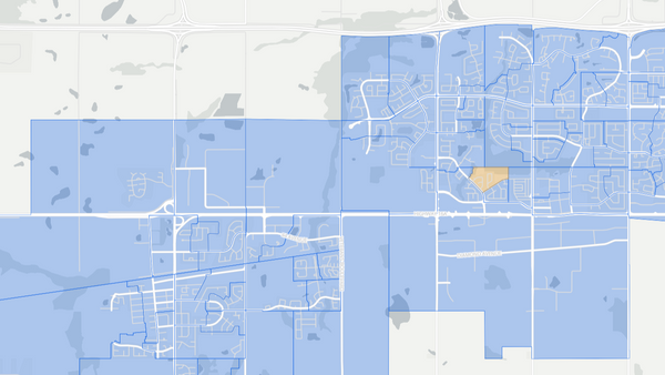 2019 Spruce Grove-Stony Plain poll map