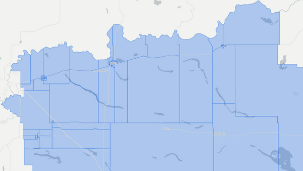 2019 Taber-Warner poll map