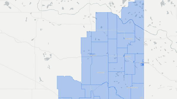2019 Vermilion-Lloydminster-Wainwright poll map