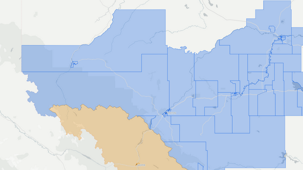 2019 West Yellowhead poll map