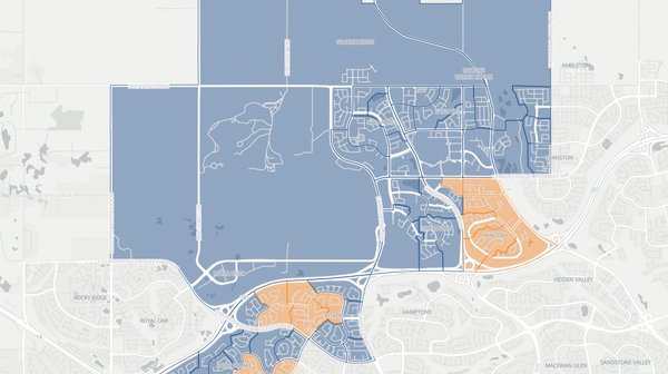 2023 Calgary-Foothills poll map