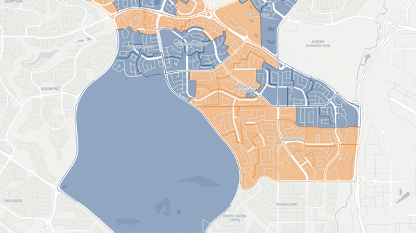 2023 Calgary-Beddington poll map