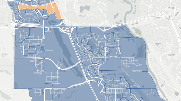 2023 Calgary-Shaw poll map