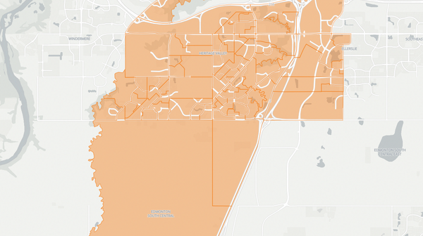 2023 Edmonton-South poll map