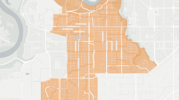 2023 Edmonton-Strathcona poll map