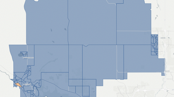 2023 Airdrie-Cochrane poll map