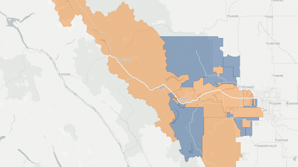 2023 Banff-Kananaskis poll map
