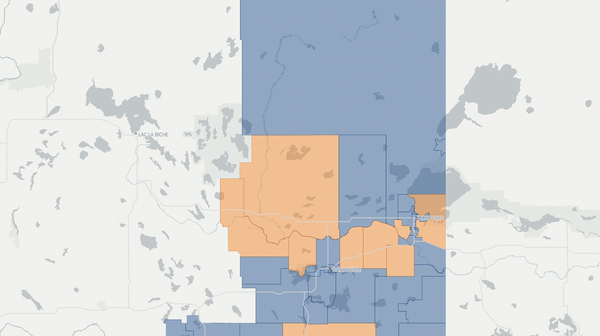 2023 Bonnyville-Cold Lake-St. Paul poll map