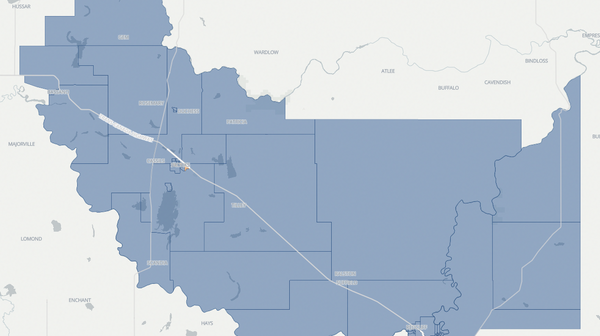 2023 Brooks-Medicine Hat poll map
