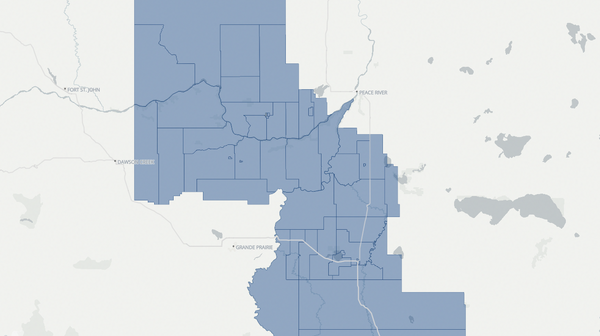 2023 Central Peace-Notley poll map