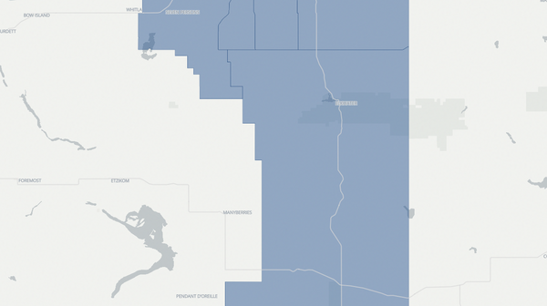 2023 Cypress-Medicine Hat poll map