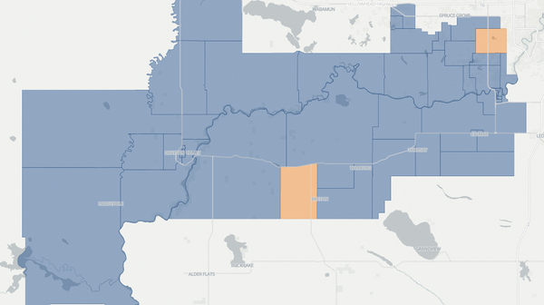 2023 Drayton Valley-Devon poll map