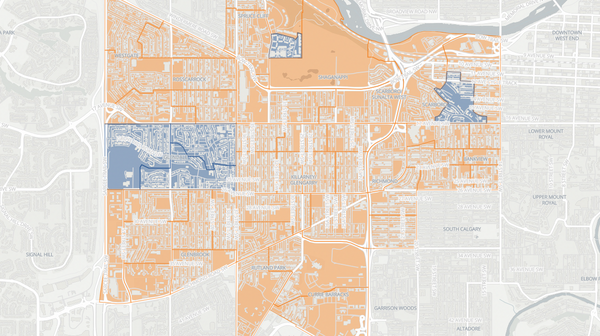 2023 Calgary-Currie poll map