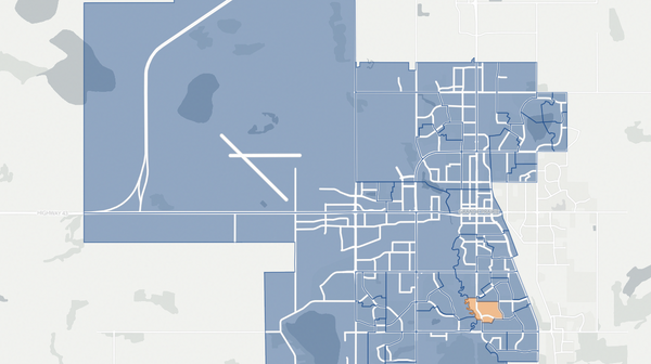 2023 Grande Prairie poll map