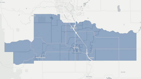 2023 Highwood poll map