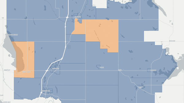2023 Lacombe-Ponoka poll map