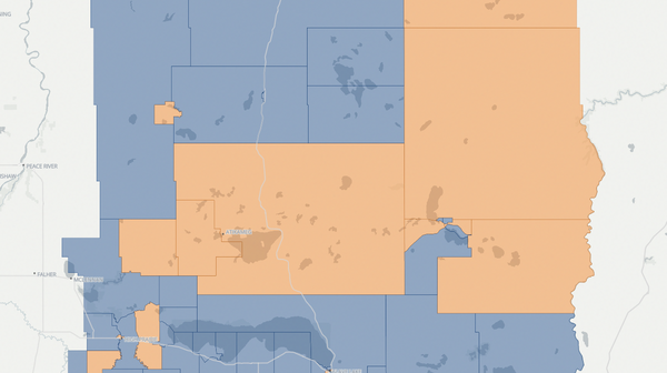 2023 Lesser Slave Lake poll map