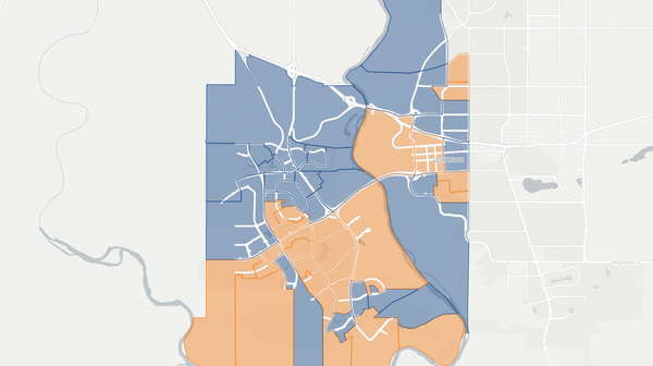2023 Lethbridge-West poll map