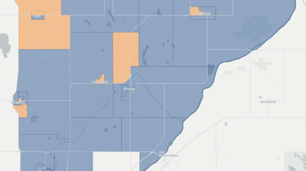 2023 Morinville-St. Albert poll map