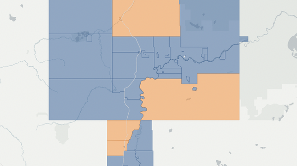 2023 Peace River poll map