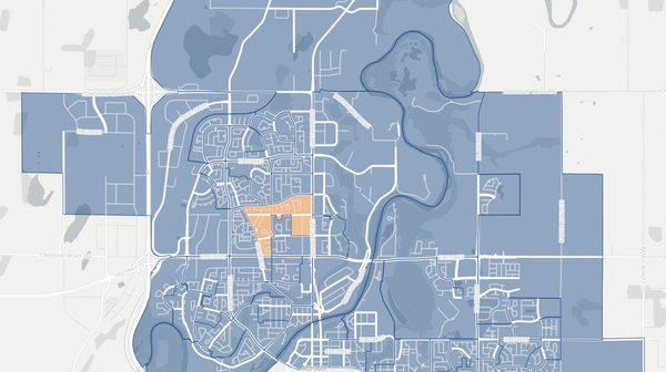 2023 Red Deer-North poll map