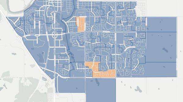 2023 Red Deer-South poll map