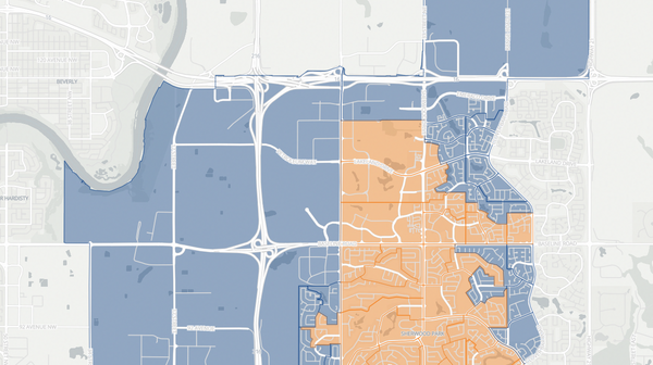2023 Sherwood Park poll map