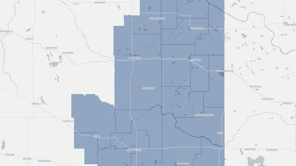 2023 Vermilion-Lloydminster-Wainwright poll map