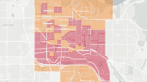 2017 Burnaby North poll map