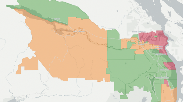 2017 Cowichan Valley poll map
