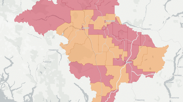 2017 Fraser-Nicola poll map