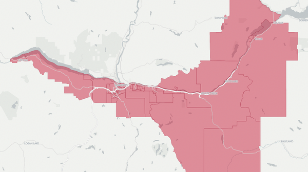 2017 Kamloops-South Thompson poll map