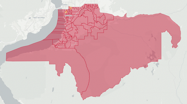 2017 Kelowna-Mission poll map