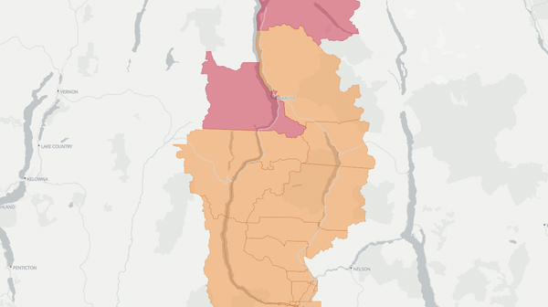 2017 Kootenay West poll map