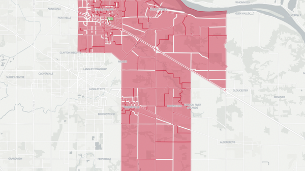2017 Langley East poll map