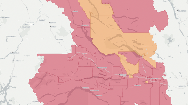 2017 Nechako Lakes poll map