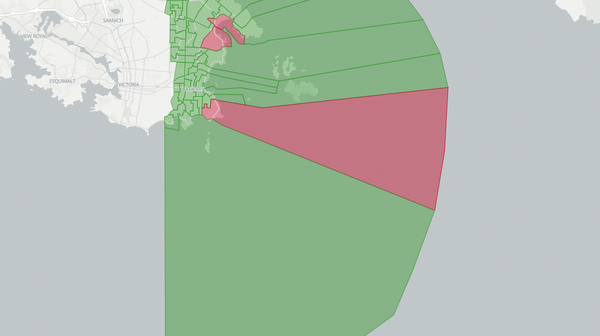 2017 Oak Bay-Gordon Head poll map