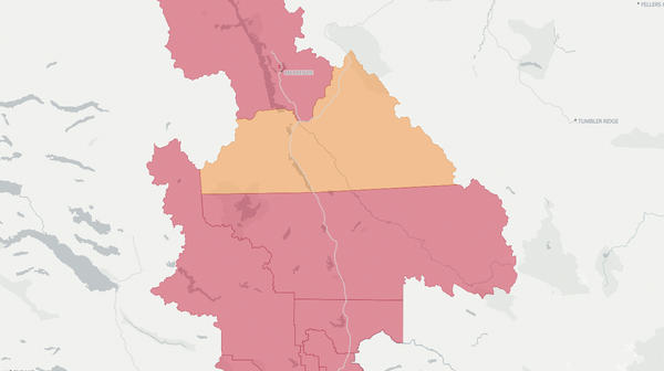 2017 Prince George-Mackenzie poll map