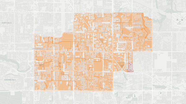 2017 Surrey-Newton poll map