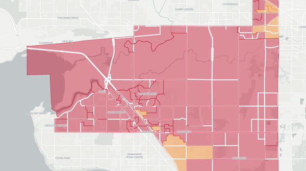 2017 Surrey South poll map