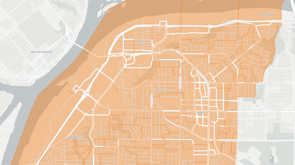 2017 Surrey-Whalley poll map