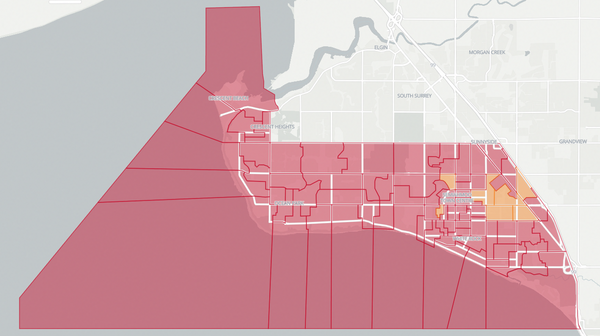 2017 Surrey-White Rock poll map